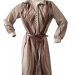 Vintage 70s Mary Martin Florida brown long sleeve tunic western maxi dress M Size M Photo 1