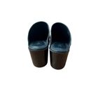 Frye Black Leather Mule Boots | Pointed Toe Block Heel Slides | Size 6M Photo 4