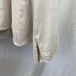 Eileen Fisher  Tan Long Sleeve 100% Cotton Button Up Knit Jacket M Photo 2