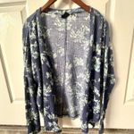 Urban Outfitters Out from under UO blue floral button up long sleeve cardigan top Photo 5