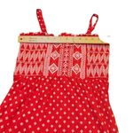 No Boundaries  Size Large L Red Cropped Stretchy Tank Frill Top Photo 2