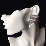 TAXCO Sterling Silver Zig Zag Clip On Earrings *Coordinates w/ Tiffany Necklace Photo 9