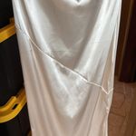 Ivory Satin Cowl Neck Gown Size Medium* Photo 7