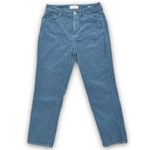 PacSun High Rise Mom Corduroy Ankle Pants Jeans Tapered Leg Relaxed Blue Size 27 Photo 1