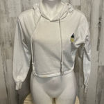 White cropped hoodie Photo 0