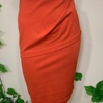 CAbi #3099 Orange Turmeric Sweater Pencil Skirt Photo 2