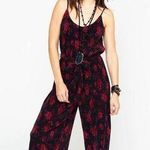Eyeshadow  nwt floral jumpsuit boho classic ribbed wide leg belted rose spring Photo 0