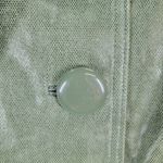 Kenar Green Leather Belted Trench Coat Womens 8 Jacket Liquid Embossed Photo 15