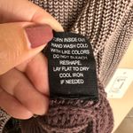 Blu Pepper 100% Cotton Slouchy Knit Ribbed Neck Sweater in Frosted Mauve Size S Photo 6