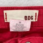 BDG  Pink Denim Stretch Cropped Skinny‎ Jean Low Rise Size 26 Photo 3