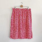 J.Crew NEW Pull-On Skirt in Geranium Ivory Floral Print Size XL Photo 5