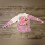 Simply Southern Long Sleeve Tie Dye Cotton Shirt Size S Dog Coffee Photo 5