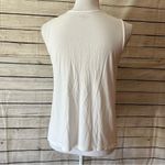 Loft White Ruched Front Cotton Sleeveless Top Size XS Photo 2