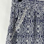 Briggs New York  Womens Linen Blend Navy White Tribal Patterned Shorts Size S‎ Photo 1