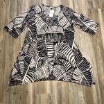 J. Valdi NWT Tunic/Dress very dark navy and white, XL Blue Photo 0