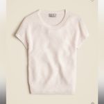 J.Crew  Ribbed featherweight cashmere T-shirt in Snow Photo 1