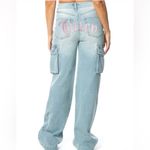 Juicy Couture  Light Blue Cargo Jeans Size 7 Photo 4
