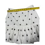 A loves A White Black Embroidered Mini Skirt Size 4 Photo 4