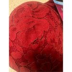 Maiden Form Push Up & In Lace Bra Sz 38D Wine/Gold NWT Red Photo 2