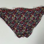 Juicy Couture Navy Blue Red Floral Ruffled Y2K Bikini Bottoms Swimwear Bathing Suit Size S ♥️✨ Photo 4