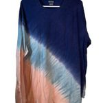 PINK - Victoria's Secret  Blue Pink Tie Dye L/S Pullover Shirt Size XL EUC #0923-AZ Photo 1