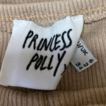 Princess Polly  Brown Strapless Sleeveless Ruched Tie Ribbed Tube Tank Top Size 2 Photo 2