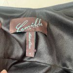 Camille La Vie Beaded Floor Length Gown Sz 6 Black Back Cowl Witchy Glam Goth Photo 9