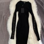 Hera Collection HERA  Ribbed Dress with Clasp Detial Photo 7