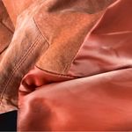 Liz Claiborne Orange/coral Suede Leather Jacket Photo 6