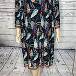 Jessica London Size 26 Floral Geometric Printed 3/4 Sleeve Shift Dress Photo 2