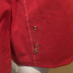 St. John  Sport by Marie Gray Red‎ Nautical Full Zip Blazer Size Small Photo 6