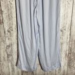 PINK - Victoria's Secret PINK Victoria’s Secret Silky Sleep Shine Long Pajama Set Hydrangea Blue Small Photo 13