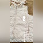 Gap Vintage Women’s XL Pale Pink Lightly Filled Hoodie Vest Photo 4