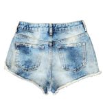 Topshop  MOTO High Waist Button Fly Cutoff Jeans Shorts. Size 25 Photo 7
