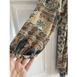 Anthropologie Tiny Women's Large Poppy Romper Boho Hippie Festival Tie Waist Photo 2