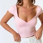 Princess Polly Balletcore pink coquette sweetheart neck top Photo 0