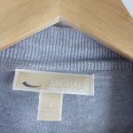 Michael Kors Zip Shoulder Fly Away Cardigan Gray Long Sleeve Gray Size S Photo 2