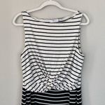 BAILEY 44 Rabbit Hole Dress White Black Striped Size XL Rib Knit Stretch Photo 4