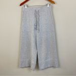 Quince Heather Gray Super Soft Fleece Cropped Wide Leg Pants Size Small Photo 2