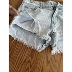 American Eagle  Light Wash Distressed Shortie Shorts Light Blue Size 4 Photo 4