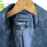 VTG Vintage 80’s 90’s Black Leather Suede Blazer Style Grunge Jacket Photo 3