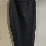 SKIMS  Micro Swim Pleather Long Skirt Onyx Size S Photo 0