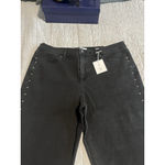 Jessica Simpson Jeans Womens Size 16 Black Studded Wide Leg Denim Pants NWT Photo 1