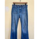Veronica Beard  Everly High Rise Flared Jeans Size 27/4 Pacific‎ Blue J4280455PAC Photo 4