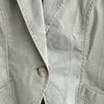 Peruvian Connection  90s sage green Linen cotton spring Blazer jacket Size 4 Photo 5