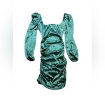 Revolve MORE TO COME Blaire Mini Dress in Teal XS NWT Photo 1