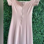 ZARA  - Top Stitched Midi Dress | Short Sleeve/Off The Shoulder - Pale Pink | NWT Photo 13