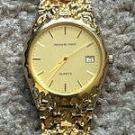 Treasure chest women’s‎ vintage gold tone textured bracelet watch one size Photo 0