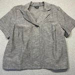 Maggie Barnes Women's  1 button blazer 2X Gray Photo 0