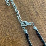 Black Beaded Shimmer Short Necklace Photo 3
